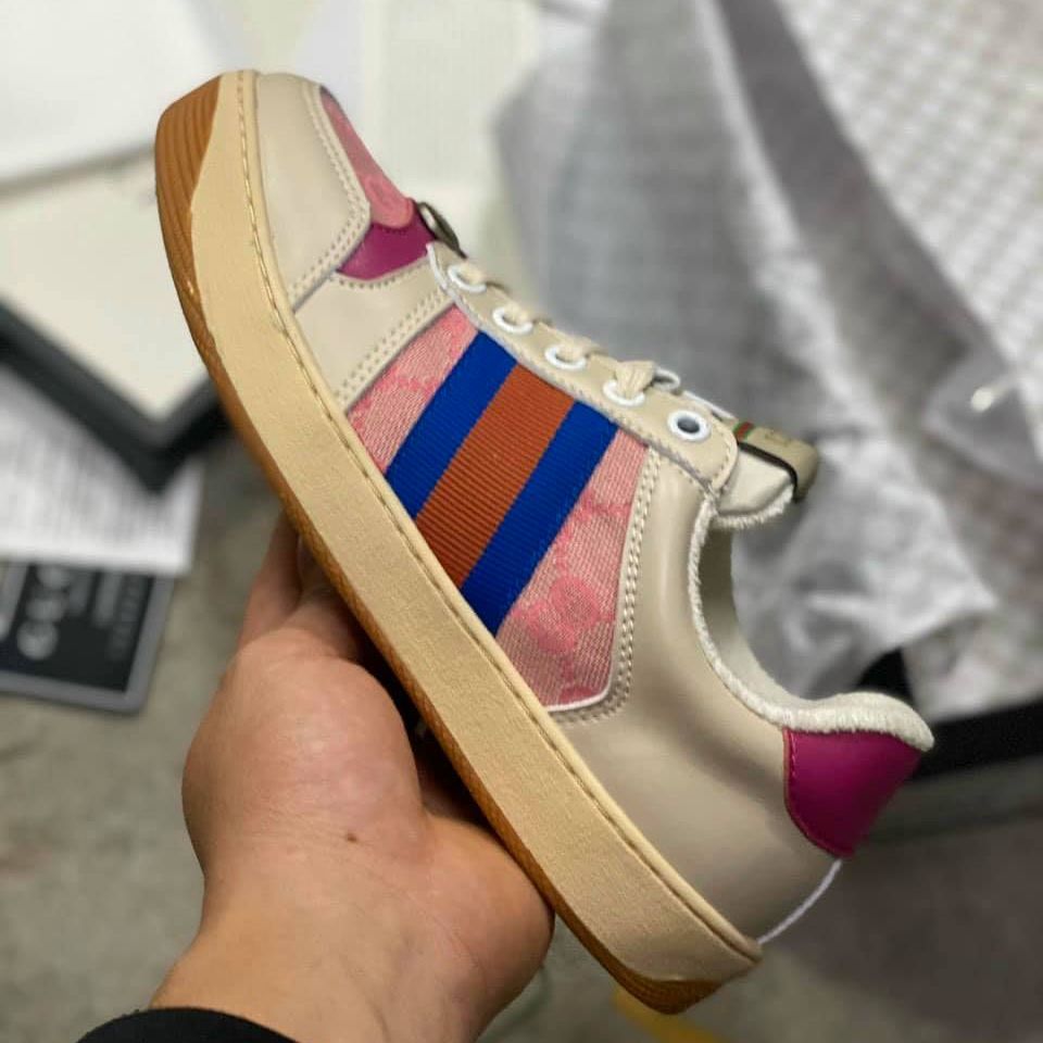 Giày nữ Sneaker Guccci Screener leather ( GC hải tú)