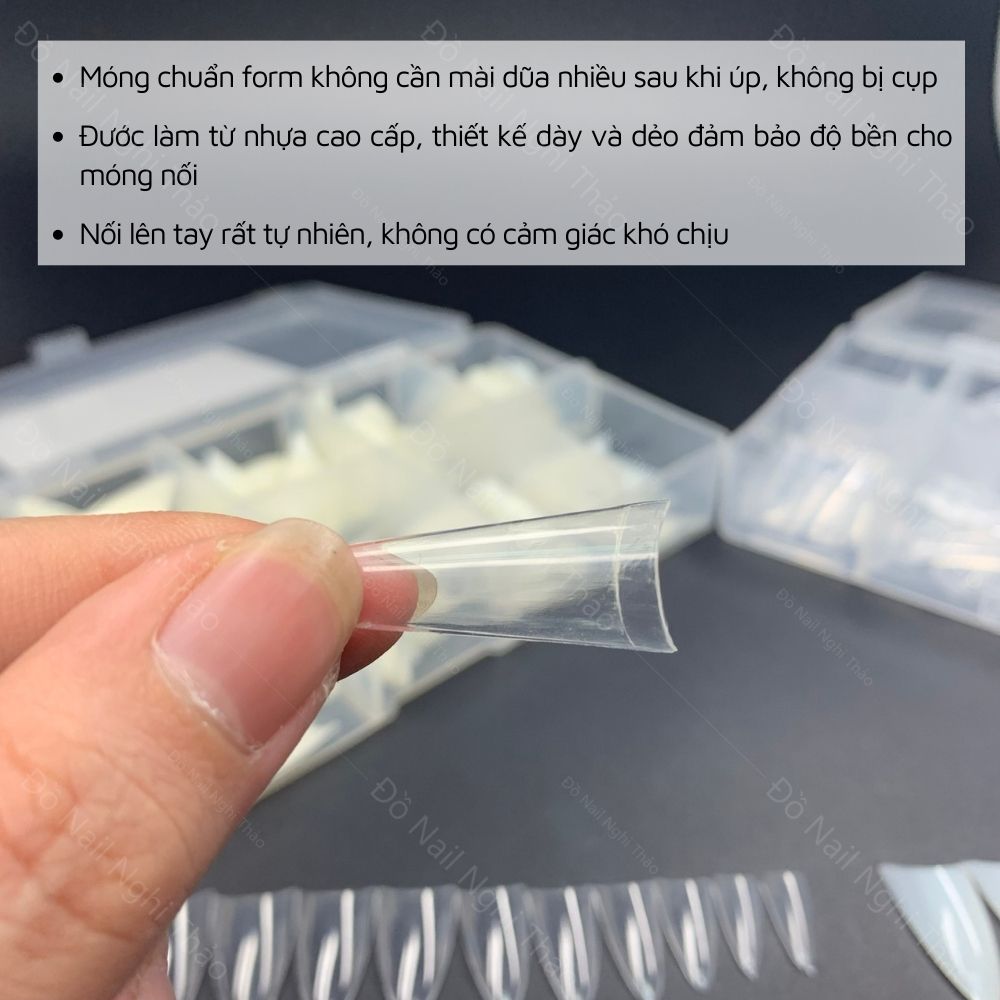 Móng tip nối đủ size JELIVA hộp 500 móng