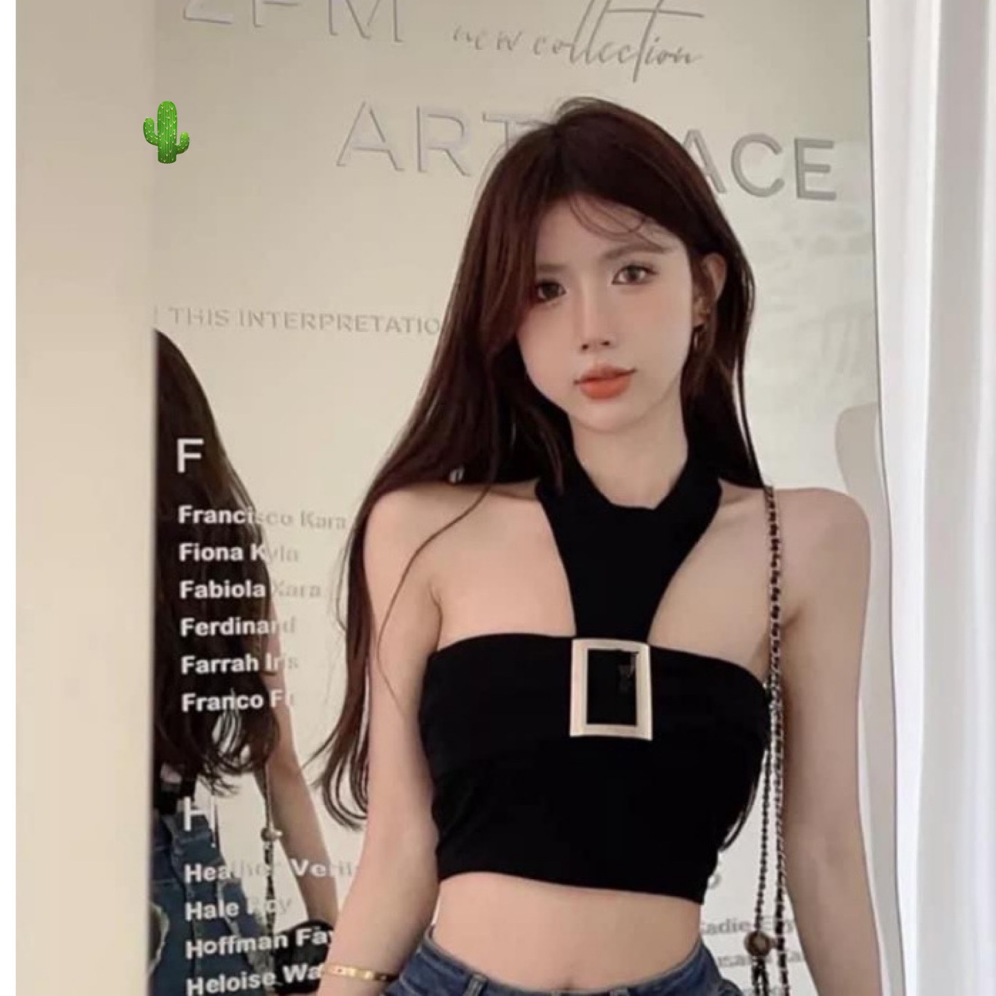 🍒🍒🍒 🌵🌵🌵 Áo yếm phối khoen (có mút) kiểu croptop pc