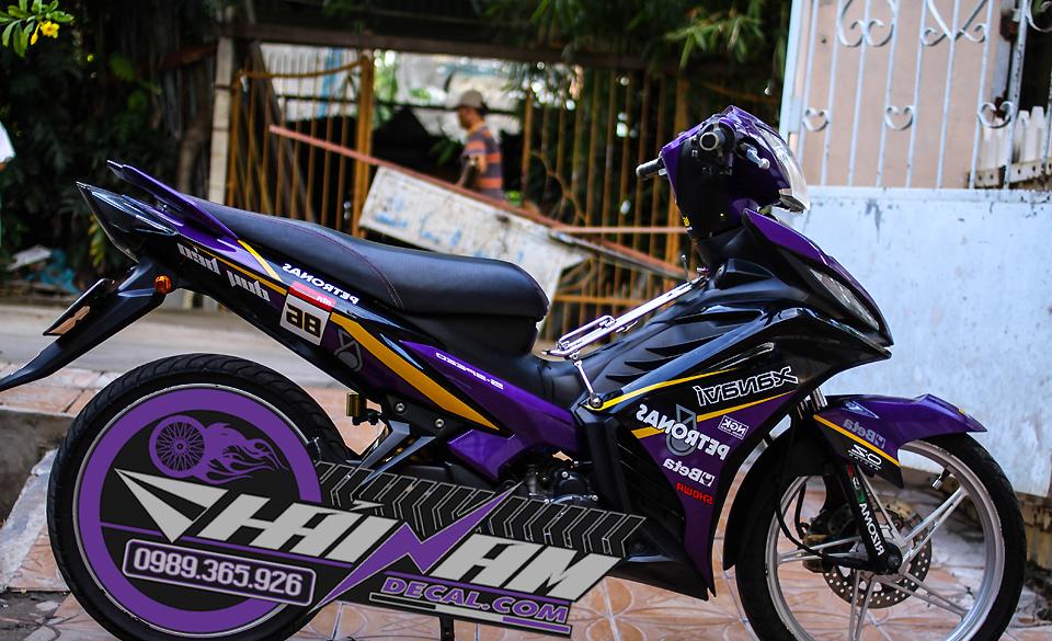 Tem trùm exciter 135 đen tím