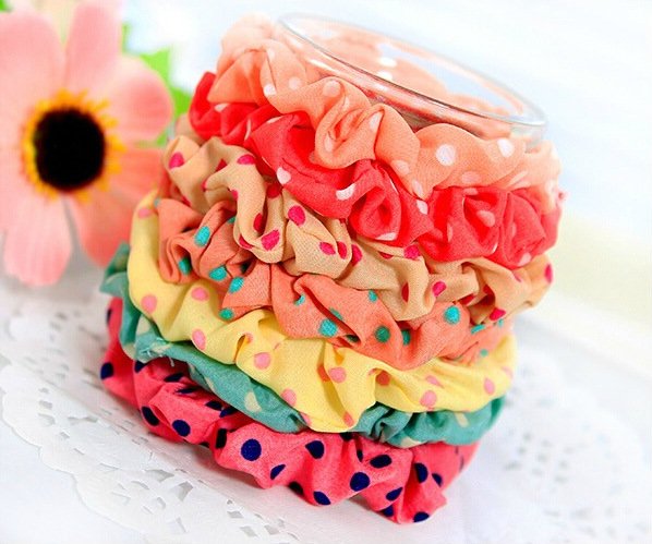 [HCM]COMBO 5 DÂY CỘT TÓC SCRUNCHIES - NHIỀU MÀU
