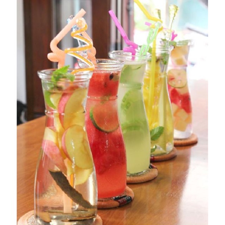 LY THỦY TINH EO UỐNG SINH TỐ 350ML