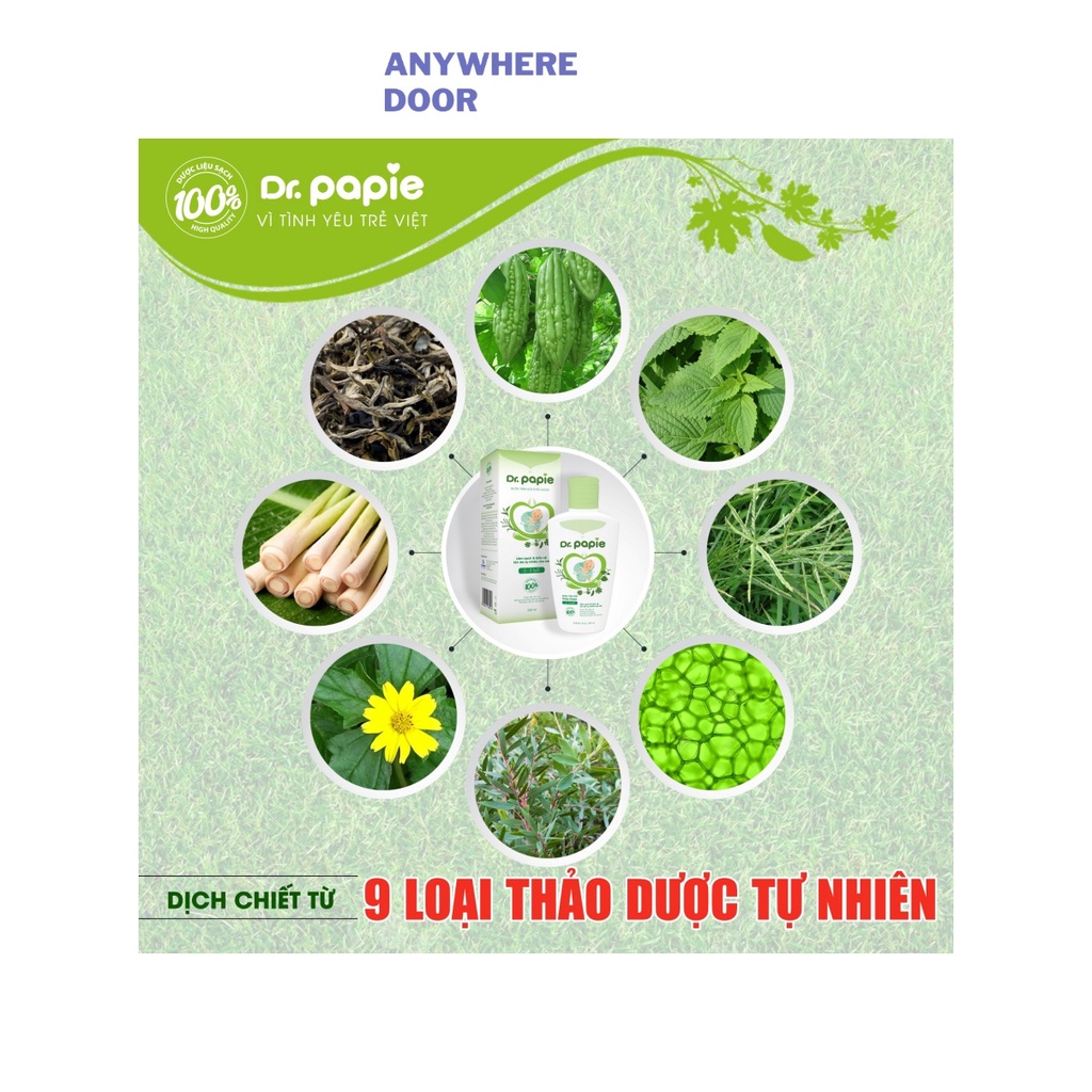 Nước tắm thảo dược Dr.Papie