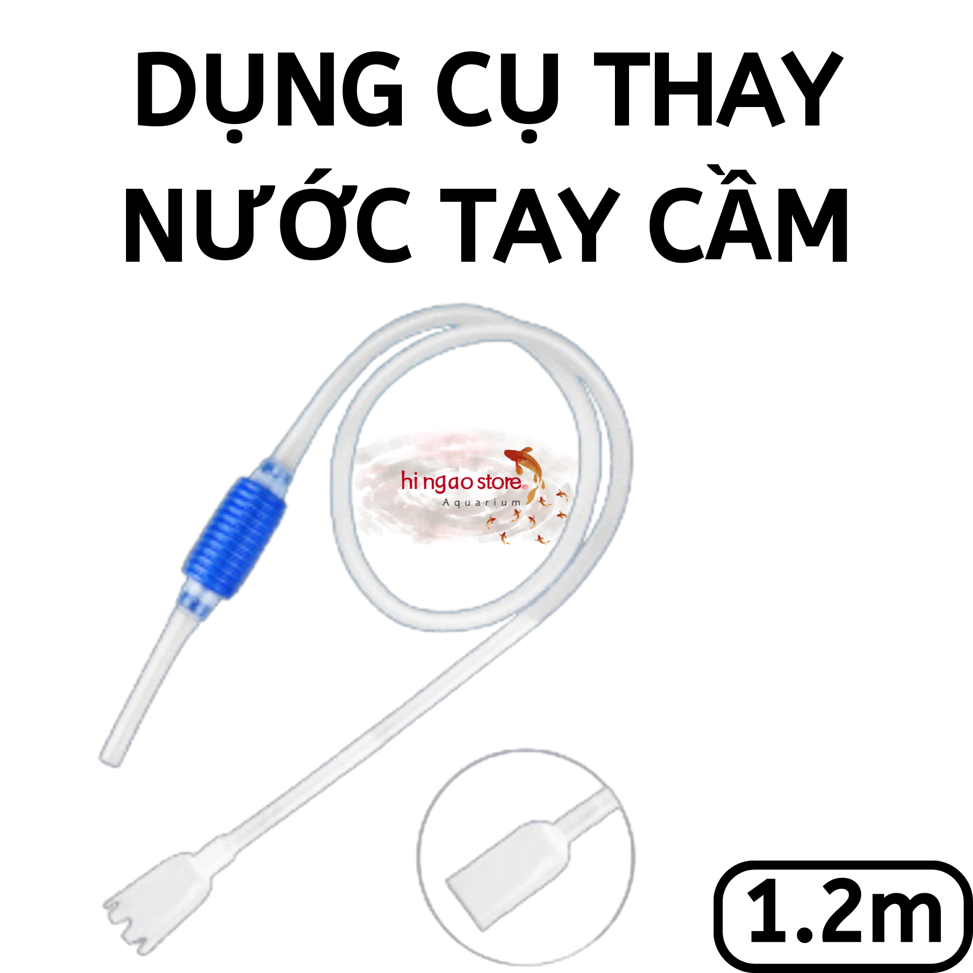 Water changer handle, aquarium water changer, water changer pipe-fish accessory | Hingaostore.