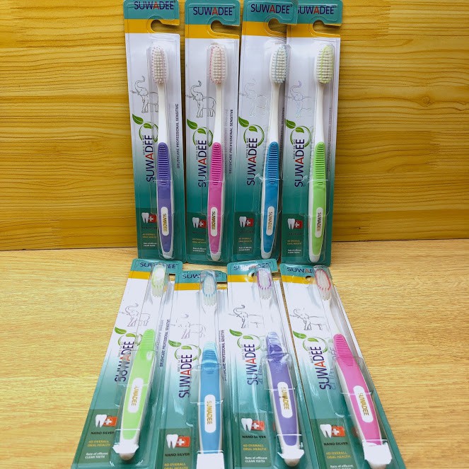 Combo 5 Cây Bàn Chải Đánh Răng Suwadee Nhiều Màu