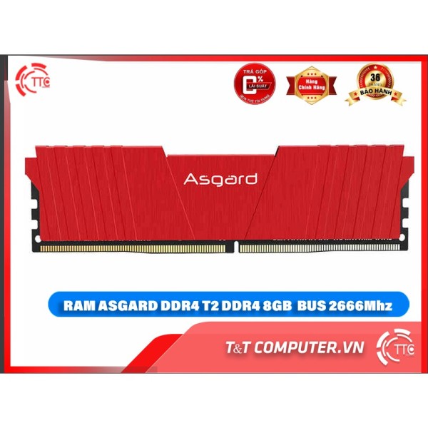 [HCM]RAM máy tính DDR4 16GB 8GB Bus 2666 có tản Asgard T2 BẢO HÀNH CHÍNH HÃNG 3 NĂM