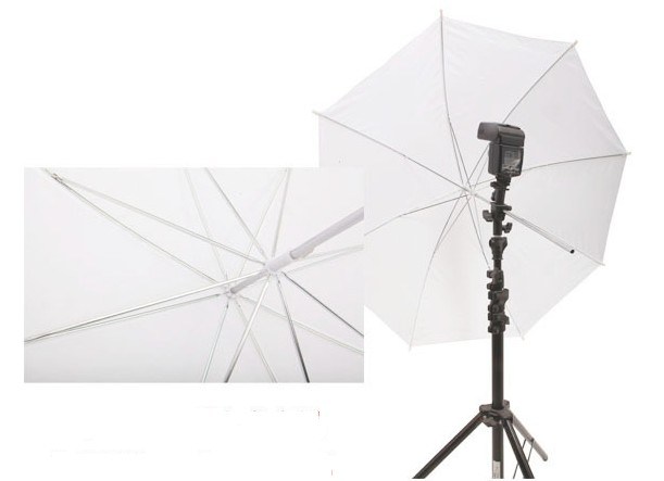Dù xuyên trắng 85cm-110cm