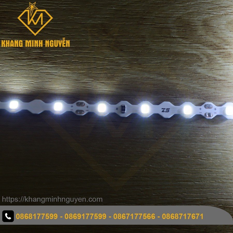 Giá cho cuộn 10m - đèn led ziczac 2835 - 60 led/mét 12v cuộn 10m ánh sáng trắng lạnh 12000k và vàng 3000k