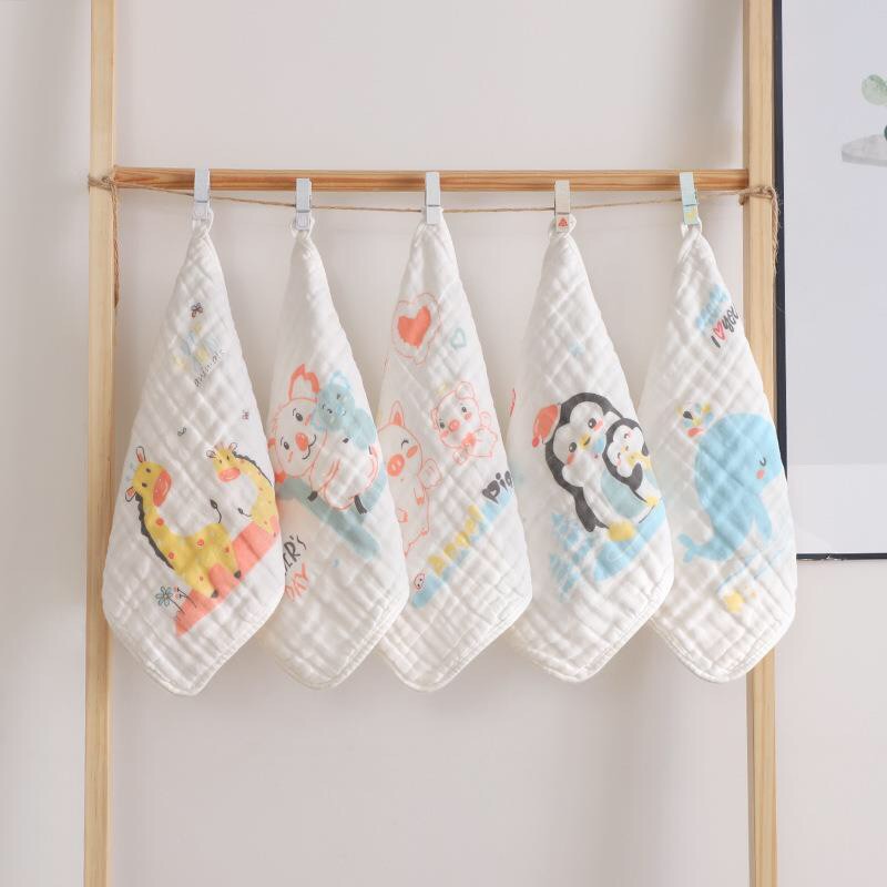 Set 5 khăn mặt xô 6 lớp sợi tre Asmarrt