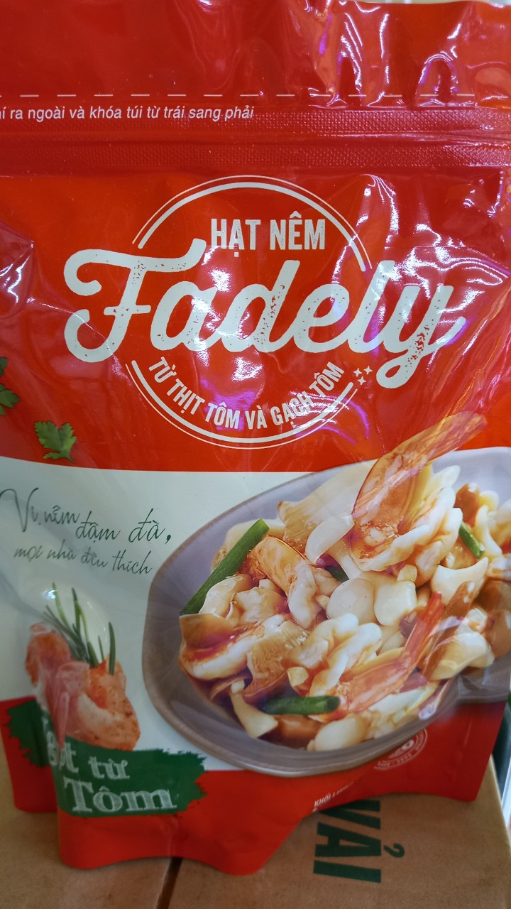1 bịch Hạt nêm từ thịt tôm và gạch tôm Fadely Tinh Nguyên gói 390g