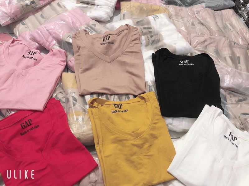 Áo thun nữ Body, cổ tim ( thun trơn, phông trơn)