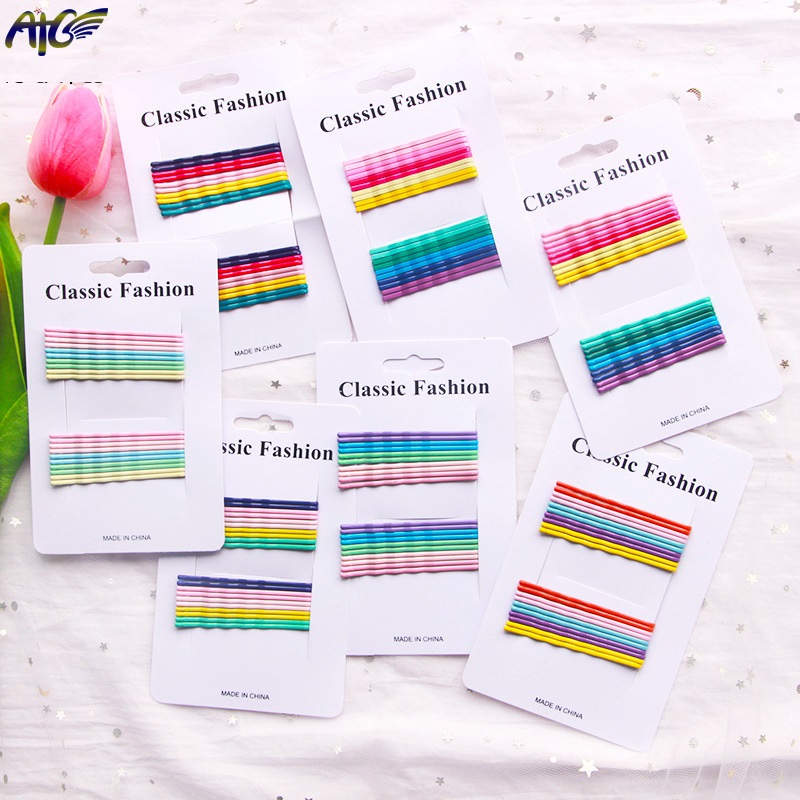 ❤️ Vỉ 20 Ghim Tăm Kẹp Tóc Hàn Quốc Đa Sắc Màu Xinh Xắn Cute-Z112-C9T1
