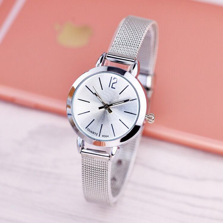 Đồng hồ thời trang nữ Vesi dây lưới sang trọng