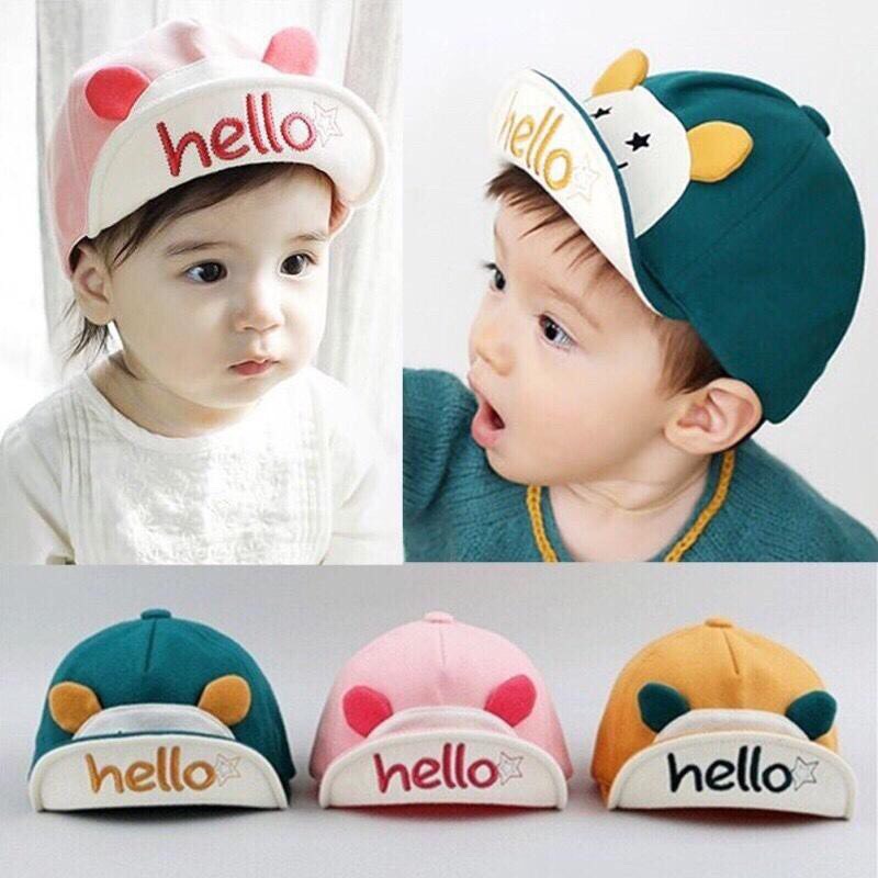 Mũ Lưỡi trai Hello - Mũ Đội cho bé yêu