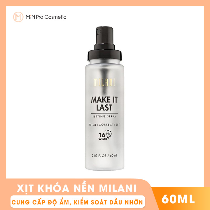 [HCM]Xịt khóa nền Milani Make It Last Setting Spray 60ml