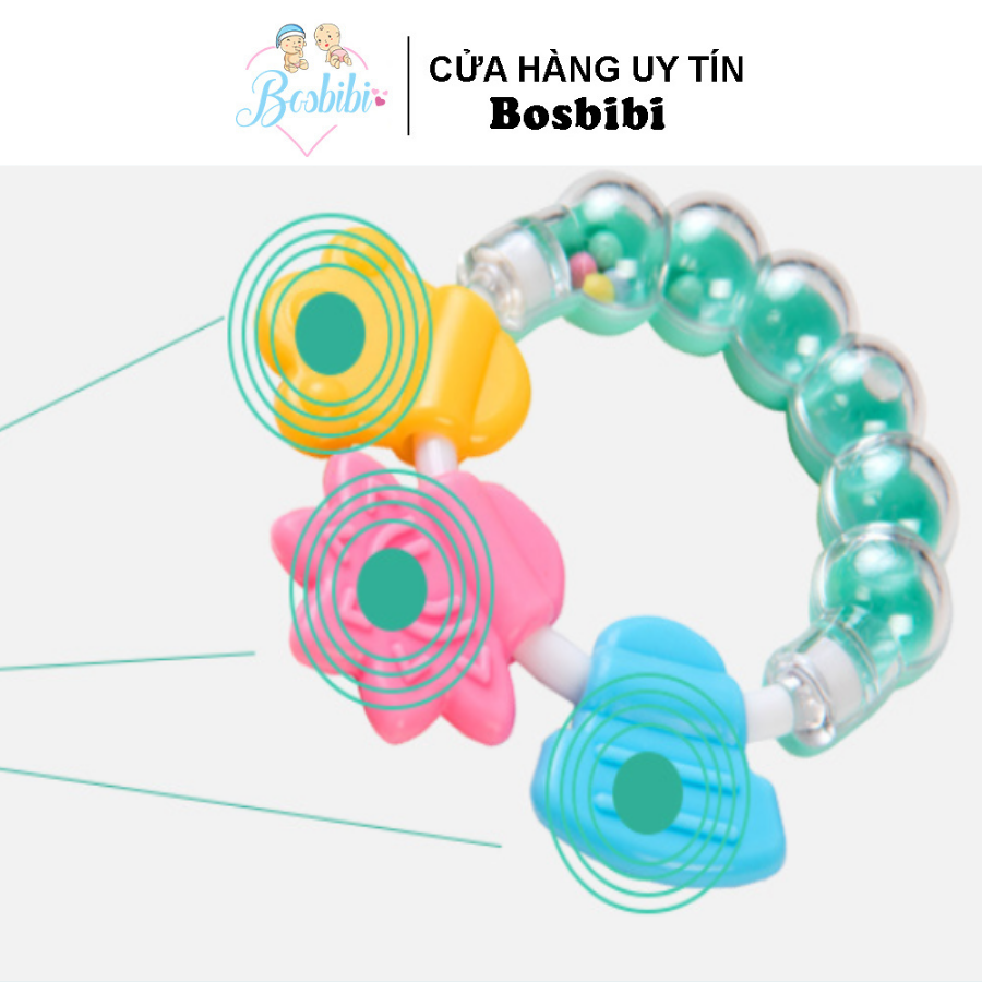 Gặm nướu silicon lục lạc, Nhiều màu sắc vui nhộn