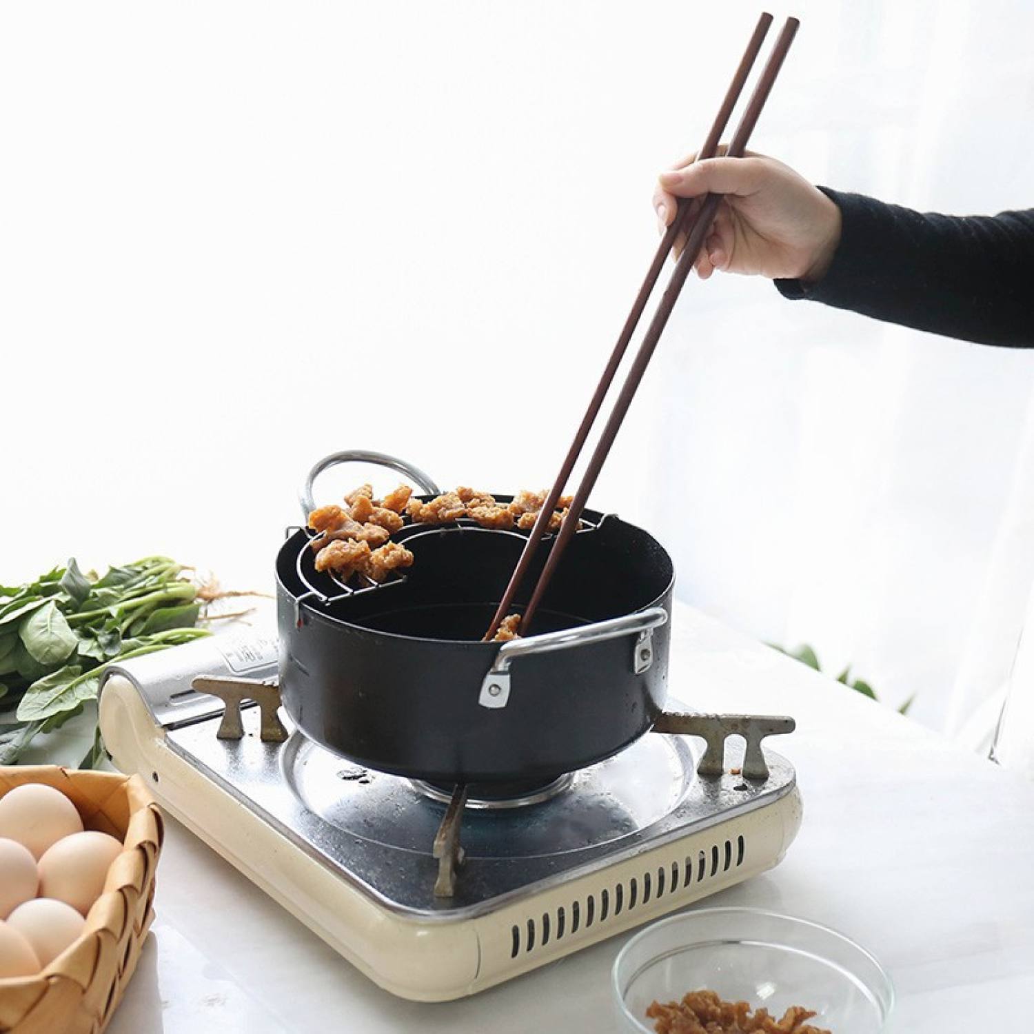 đôi đũa tre dài 38cm chiên xào chống văng