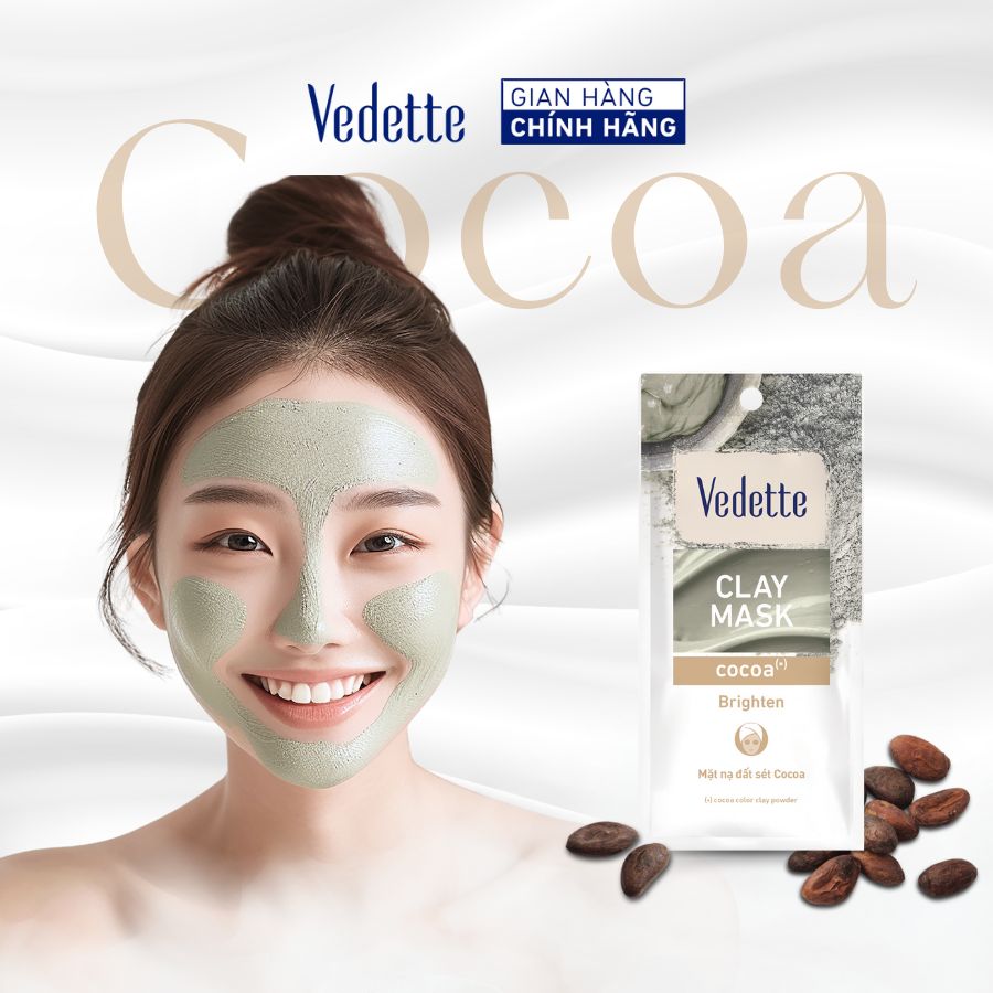 Mặt nạ đất sét Vedette Bùn Non (Cocoa) 12g (TPM051)