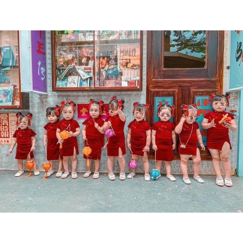 Sườn Xám Nhung Tuyết