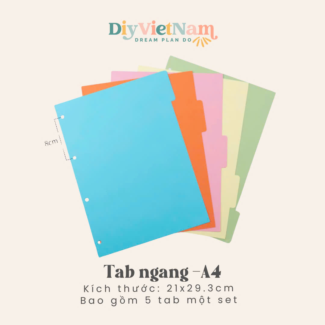 [HCM]GIẤY PHÂN MỤC CHO PLANNER