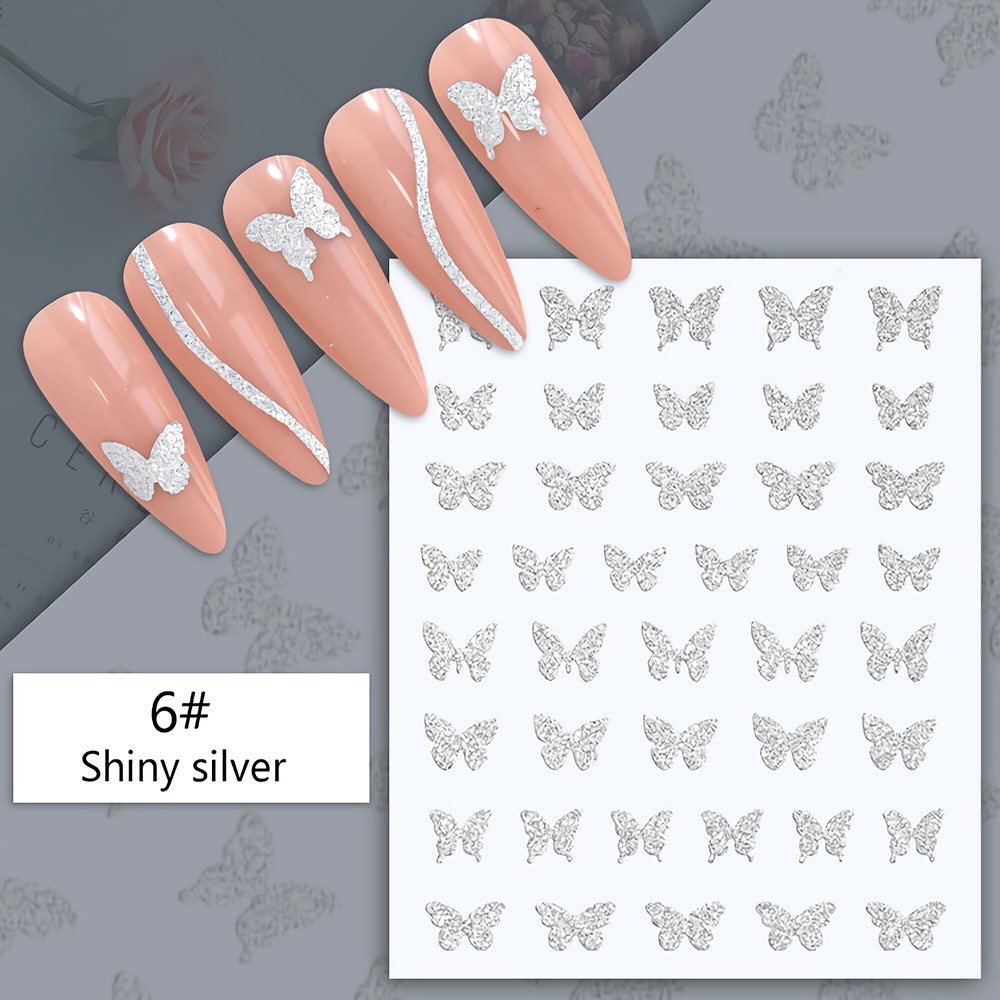 Nail sticker dán móng tay - Chân - Sticker flash siêu sáng