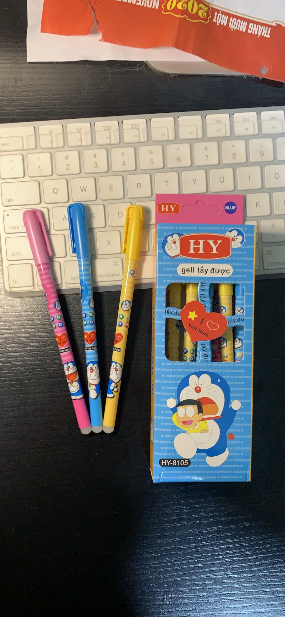 Bút xoá được, bút tẩy được hình doremon, cam kết đúng hình ảnh chất lượng