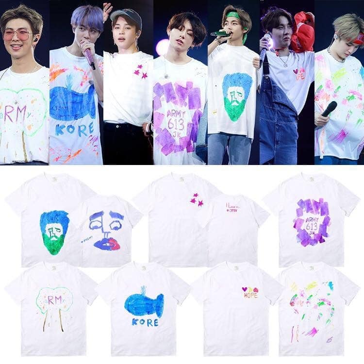 áo vẽ bts