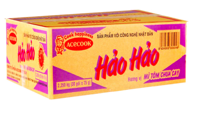 ( thùng 30 gói) Mì Hảo Hảo tôm chua cay 75gr