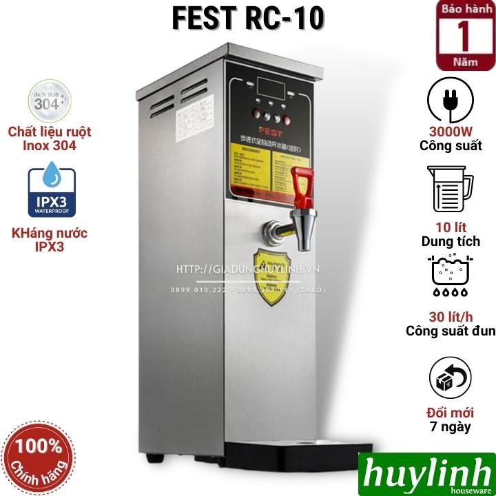 Máy đun nước nóng tự động fest rc-10 - dung tích 10 lít - công suất 30 lít/h