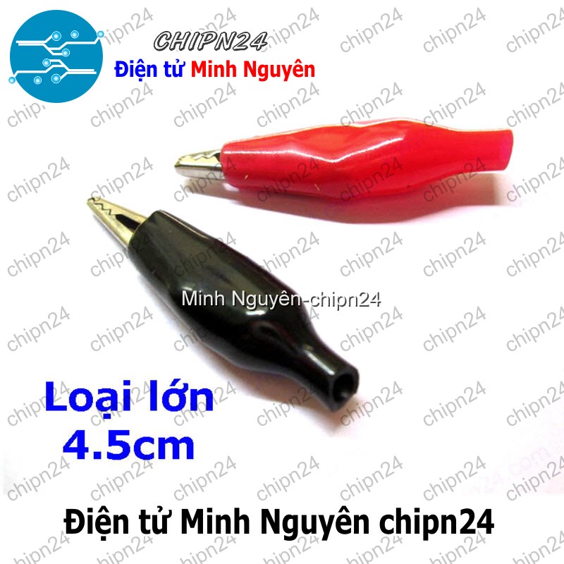 [5 cặp] (F109) Kẹp cá sấu loại lớn 4.5cm - HH000165