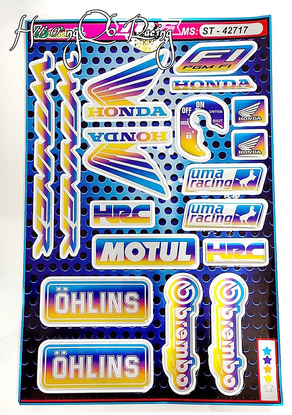 Tem titan phản quang - Decal Logo dán xe máy
