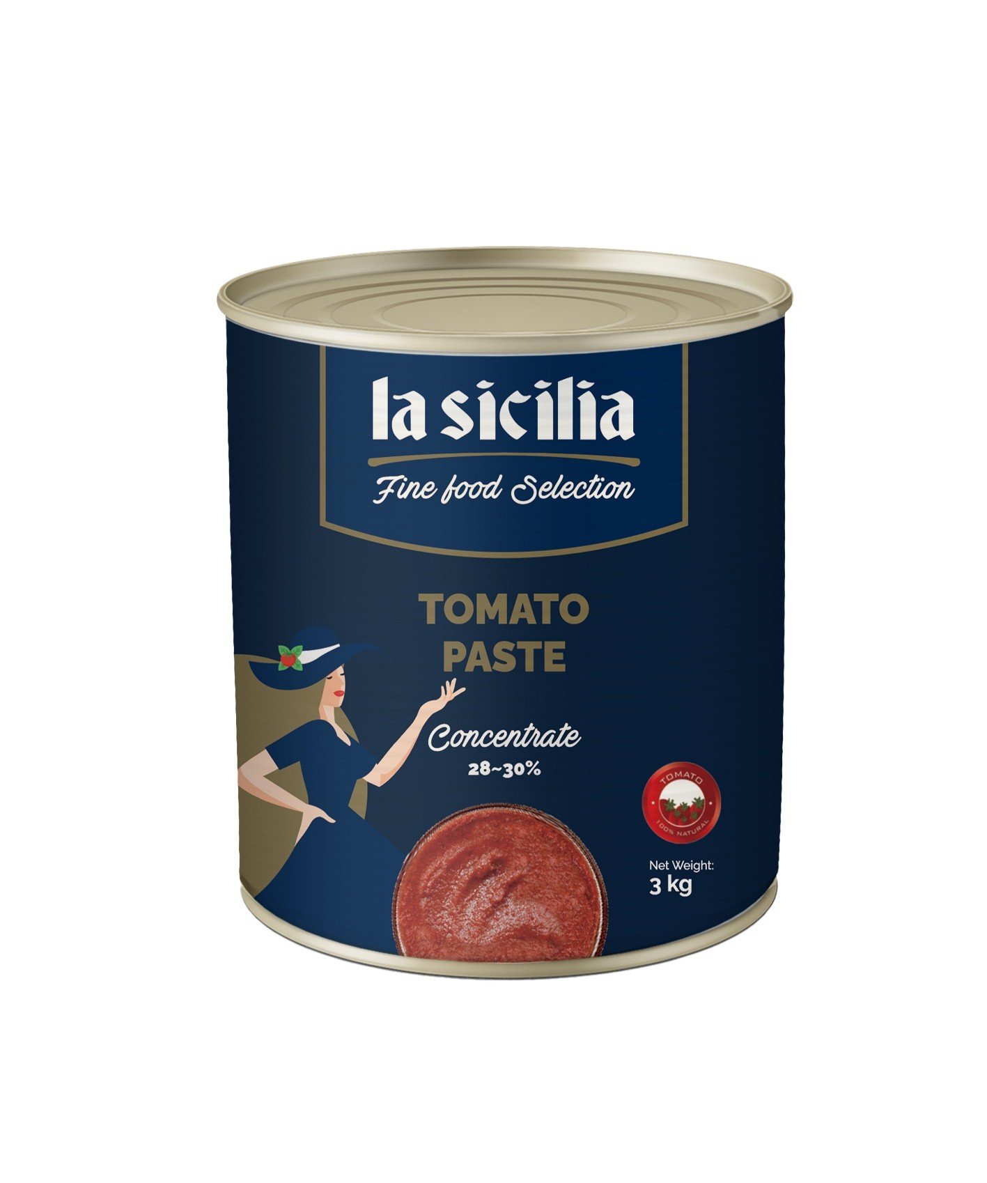 Cà chua nghiền nhuyễn cô đặc hiệu La Sicilia Ý- 3kg