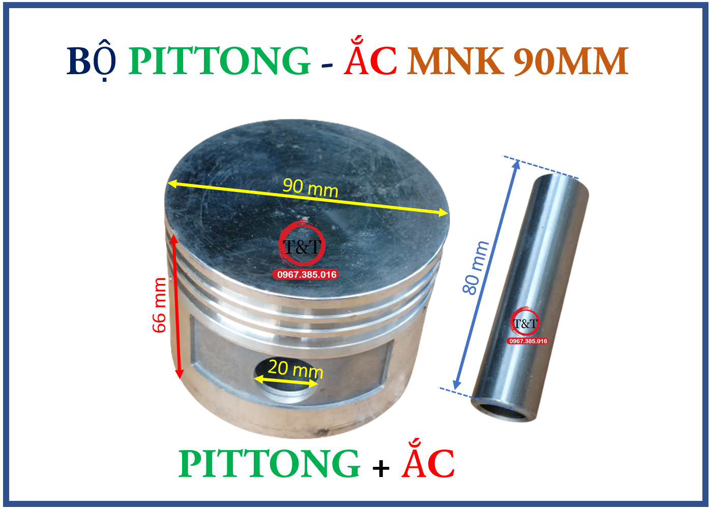 Bộ hơi máy nén khí 90mm, phụ tùng nén khí