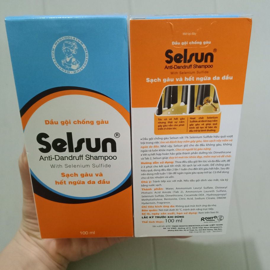 Combo 2 lọ Selsun 100ml dầu gội chống gàu