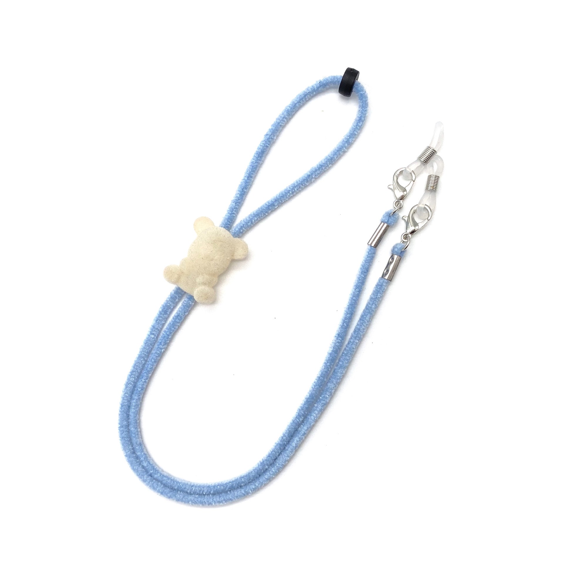 Dây dán Sticker đeo Khẩu Trang, dây đeo kính cho bé hình Gấu có thể điều chỉnh độ dài nhiều màu dễ thương mã T6017