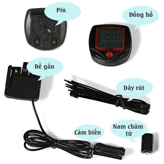 Đồng hồ đo tốc độ xe đạp thể thao Sunding - KAVISOTA