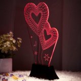 Đèn LED 3D Tình Yêu hình hoa hồng siêu lãng mạn
