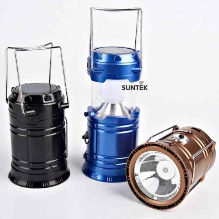 Đèn LED năng lượng mặt trời 3 trong 1 JH-5800T(Đen) + Tặng kèm Đèn ngủ cảm biến ánh sáng KM-S5211 trị giá 99.000đ(Đen)