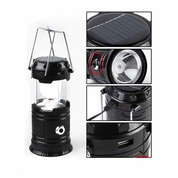 Đèn LED năng lượng mặt trời 3 trong 1 SUNTEK JH-5800T (Vàng)