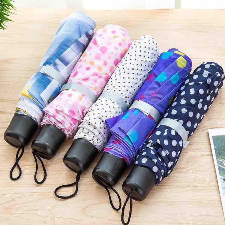 dù xếp đi mưa nhiều màu nhỏ gọn