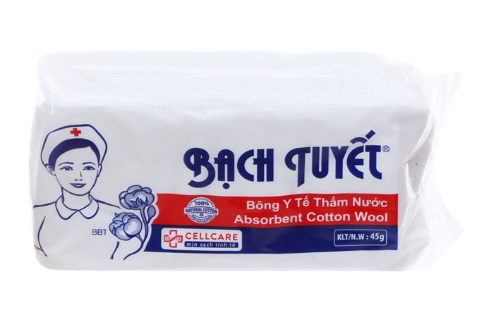 Bông y tế bạch tuyết 45*100g
