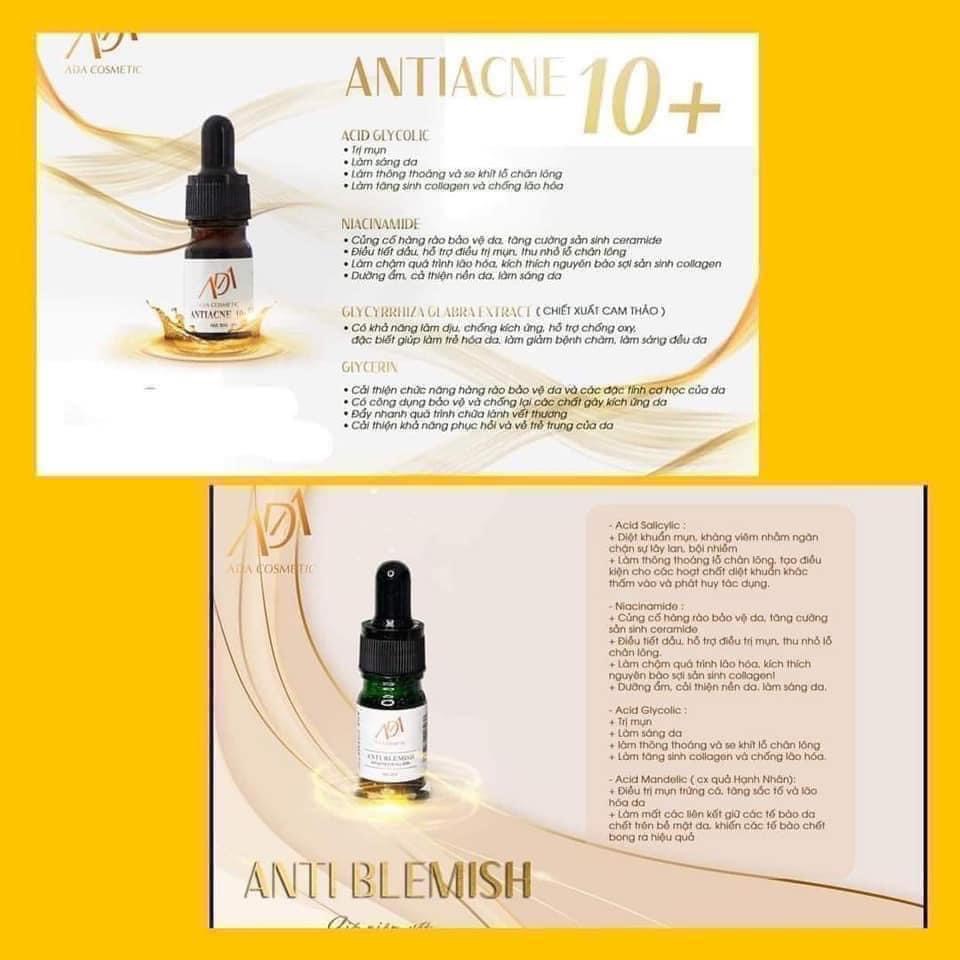 Bộ Đôi Serum mụn ANTI BLEMISH-ANTI ACNE 10+, Care 10+ ADA Group