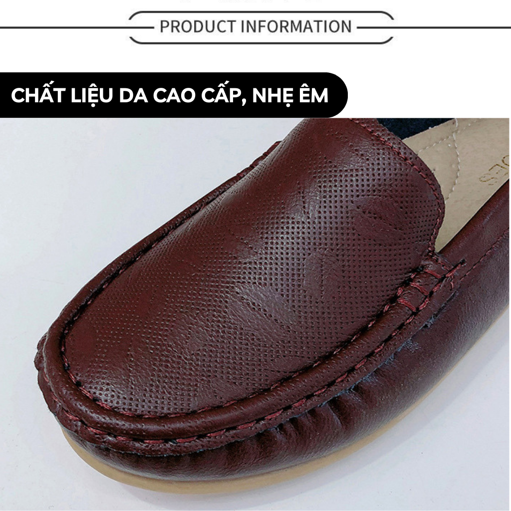 Giày Lười Nữ , Giày Mọi Nữ Da PU Cao Cấp Siêu Mềm Ôm Chân
