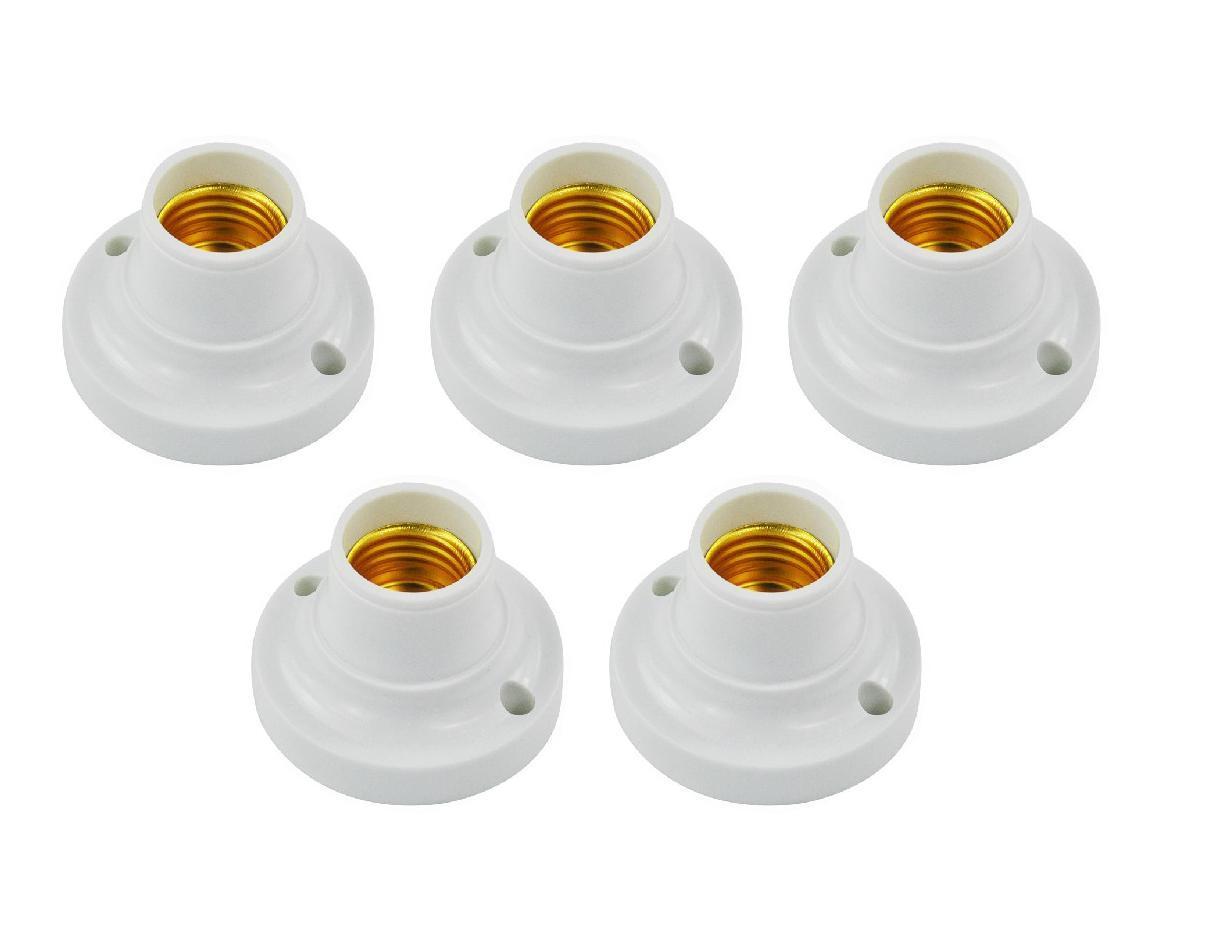 Bộ 5 Đui đèn tiêu chuẩn gắn tường E27