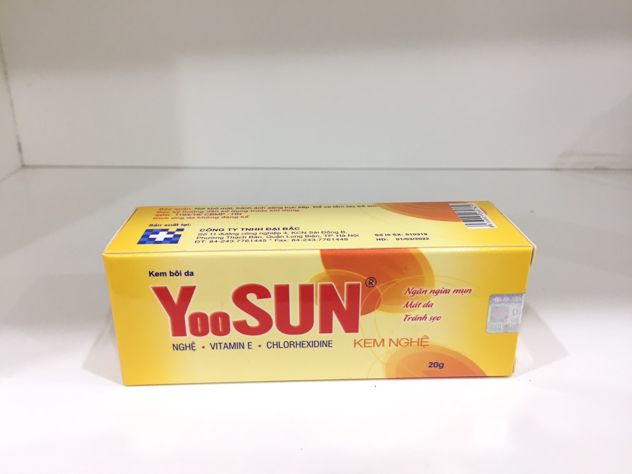 Yoosun Kem Nghệ tuýp 20g