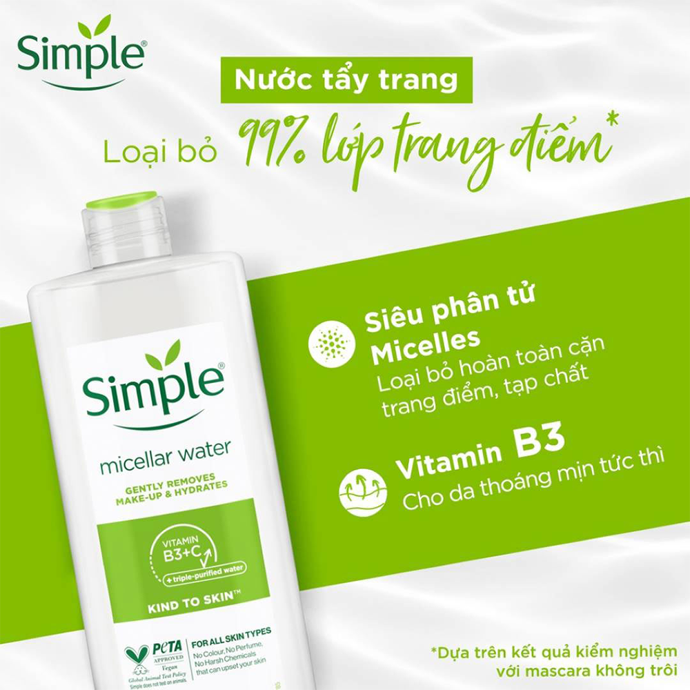 Simple Kind To Skin Cleansing Micellar Water