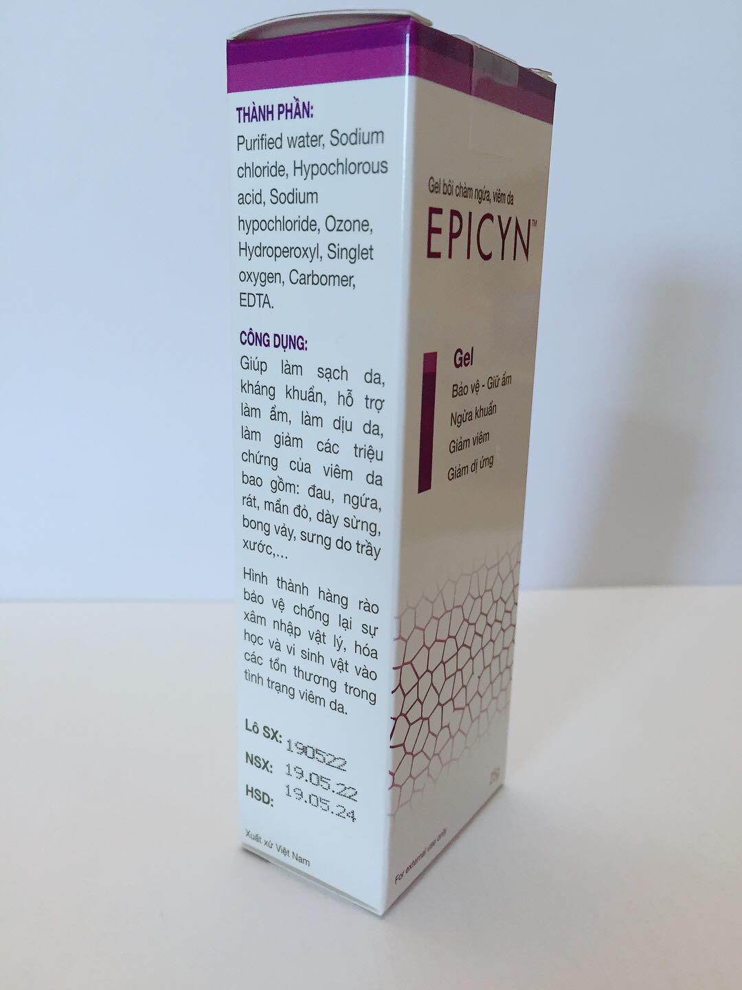 Gel bôi chàm ngứa, viêm da EPICYN - Tuýp 25g
