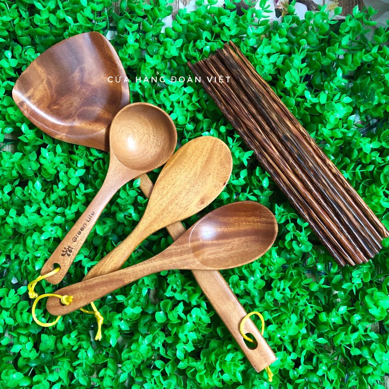 Combo 5 Món Vá Sạn Bằng Gỗ Dừa