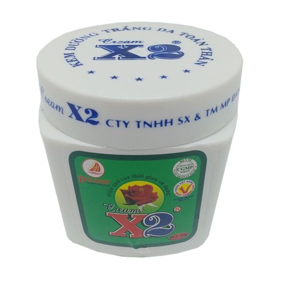 Kem trắng da toàn thân body x2 hủ 80g