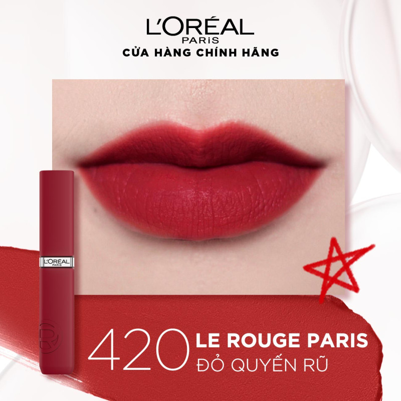 Son Kem Lì 16H Chuẩn Màu Căng Mướt L’Oréal Paris Infallible Matte Resistance 5ml